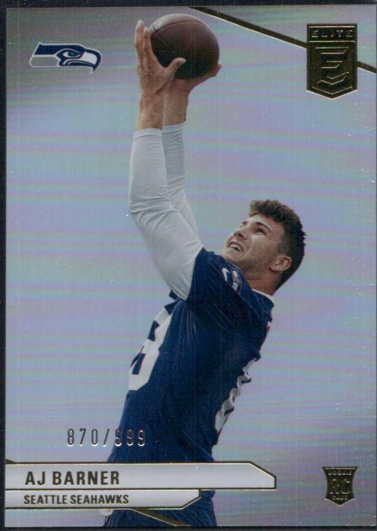 AJ Barner #132 Football Cards 2024 Panini Donruss Elite