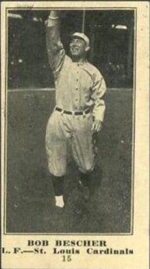 Bob Bescher #15 Baseball Cards 1916 M101 4 Sporting News