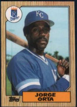 Jorge Orta #738 1987 Topps Tiffany Baseball