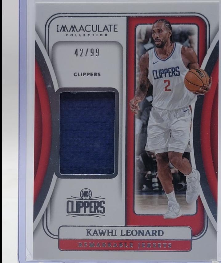 Kawhi Leonard #15 Basketball Cards 2023 Panini Immaculate Remarkable Jersey