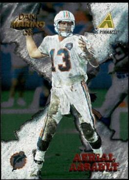 Dan Marino #AA8 Football Cards 1995 Pinnacle Club Collection Aerial Assault