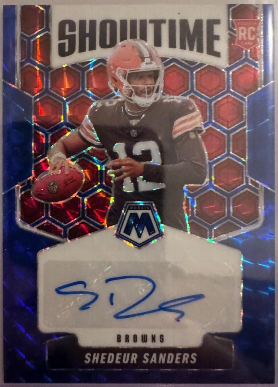 Shedeur Sanders #1 Prices | 2025 Panini Mosaic Showtime Signatures
