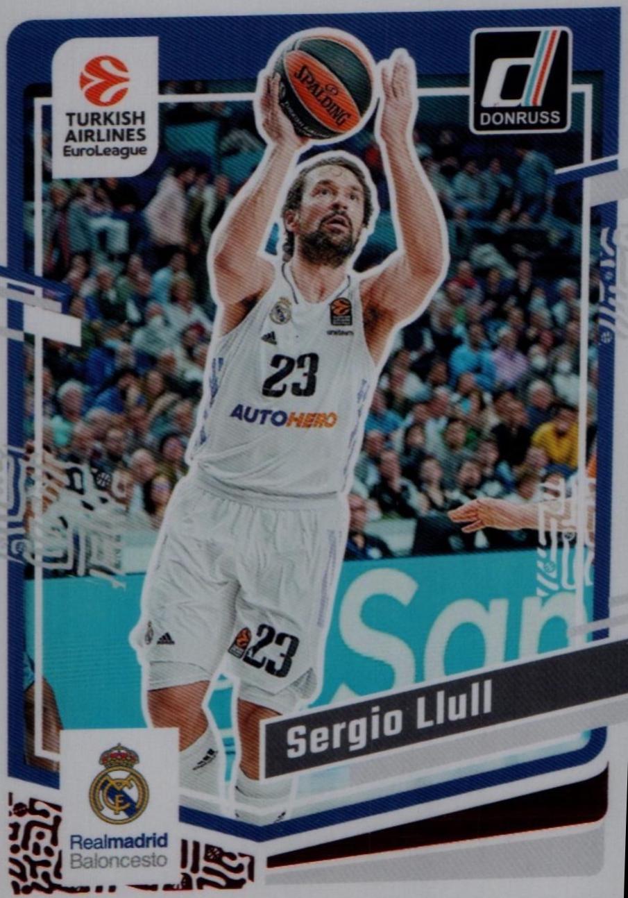 Sergio Llull #72 2023 Panini Donruss Euroleague Basketball