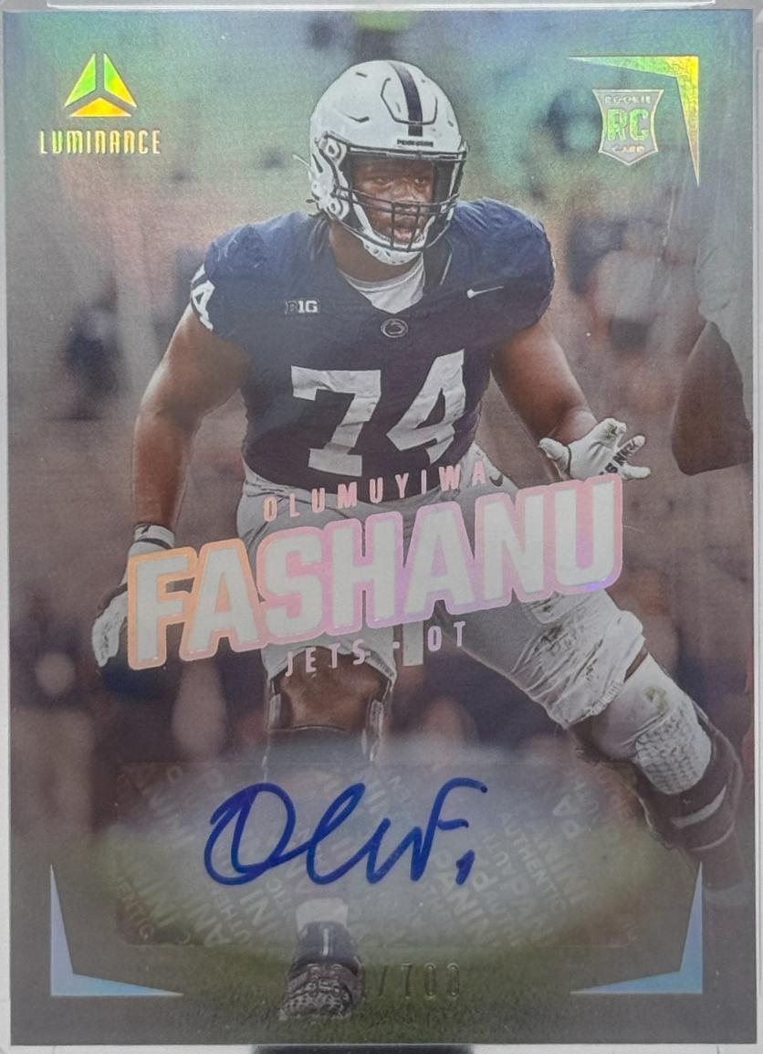 Olumuyiwa Fashanu #114 Football Cards 2024 Panini Luminance Rookie Autographs