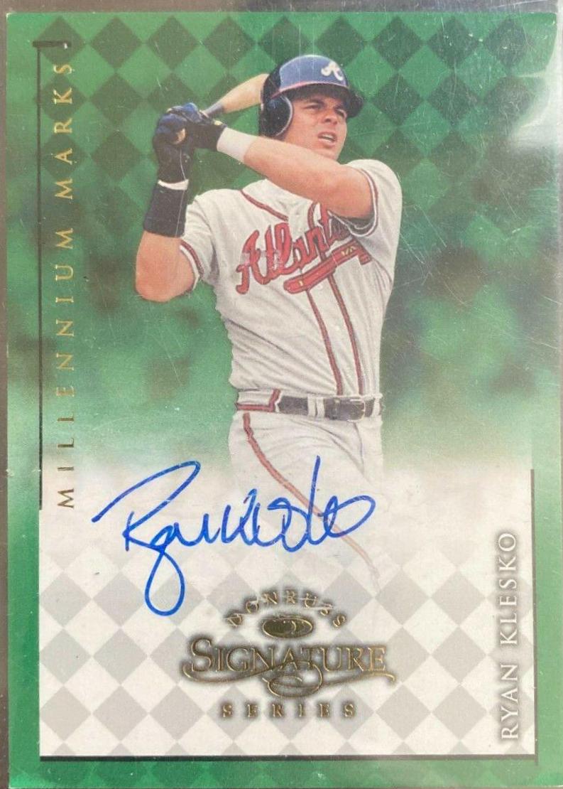 Ryan Klesko Baseball Cards 1998 Donruss Signature Millennium Marks