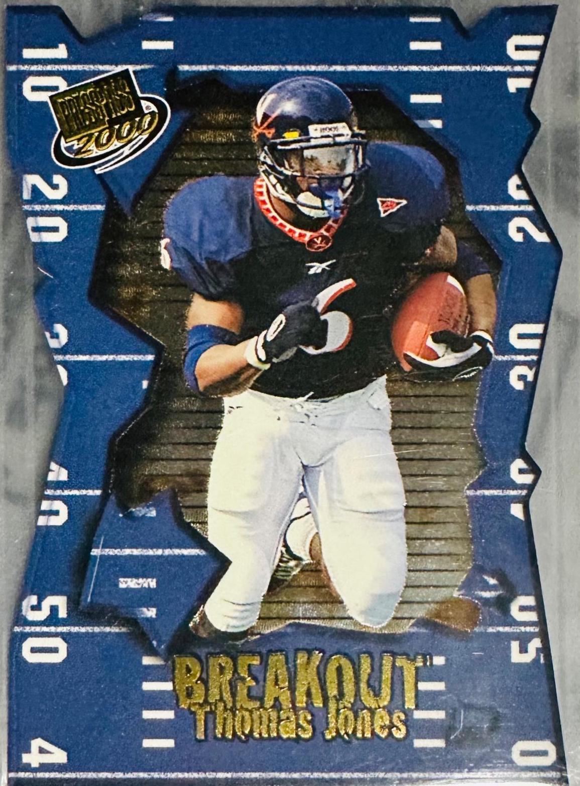 Thomas Jones #BO6 Football Cards 2000 Press Pass Breakout
