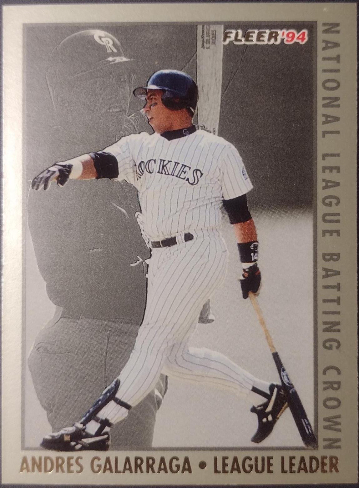 Andres Galarraga #7 Baseball Cards 1994 Fleer League Leaders