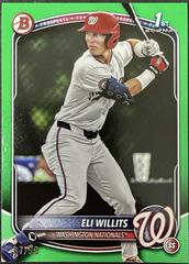 Eli Willits [Green Border] #BD-1 Baseball Cards 2025 Bowman Draft Prices