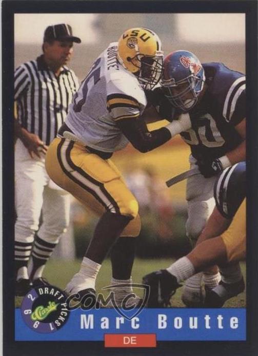 Marc Boutte #32 Football Cards 1992 Classic Draft Picks