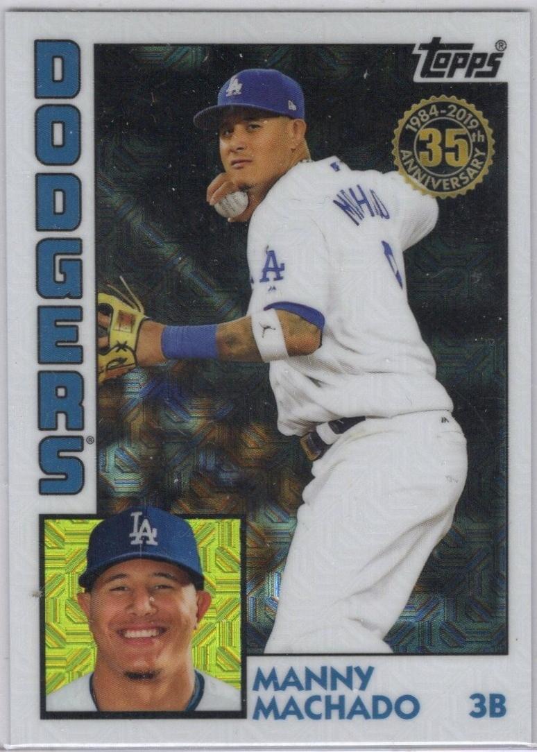 Manny Machado #T84-15 2019 Topps Silver Pack 1984 Chrome Promo Baseball