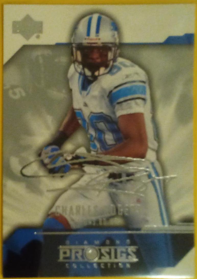 Charles Rogers #29 Football Cards 2004 Upper Deck Diamond Pro Sigs