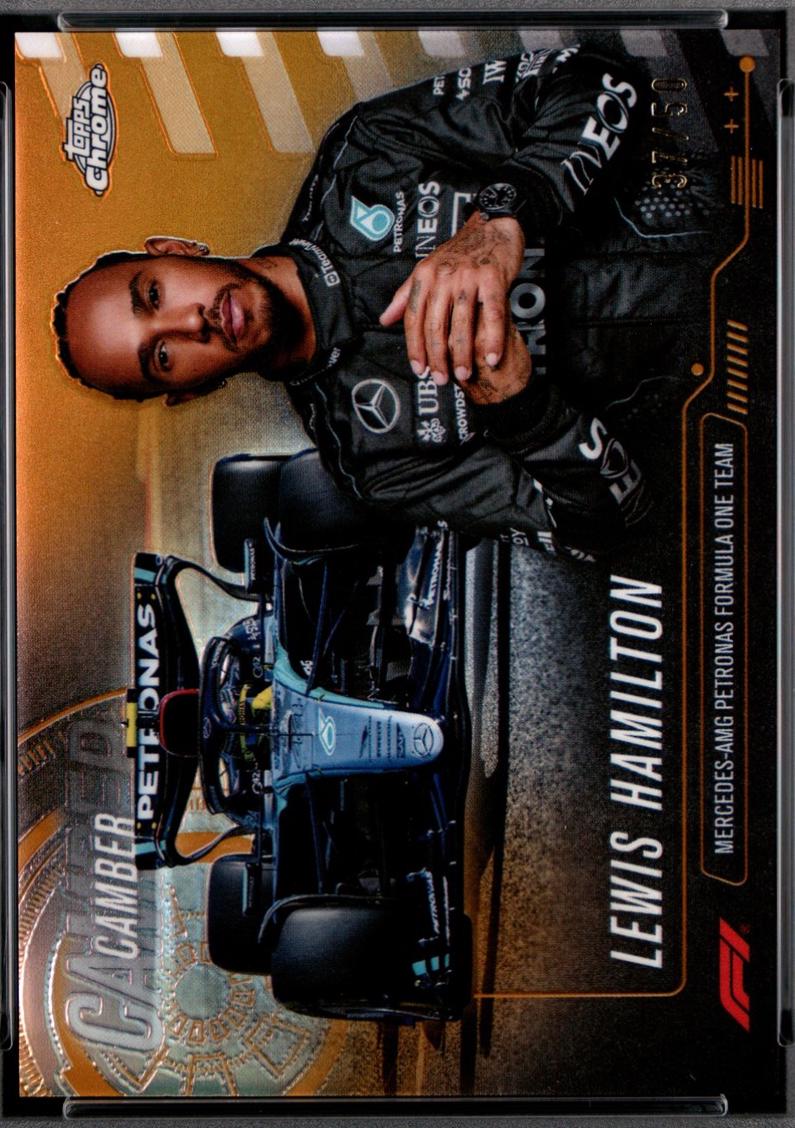 Lewis Hamilton [Gold Refractor] #CAM-3