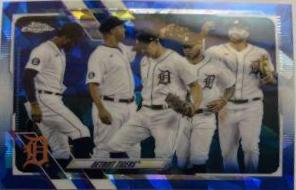 Detroit Tigers #70 2021 Topps Chrome Sapphire Baseball