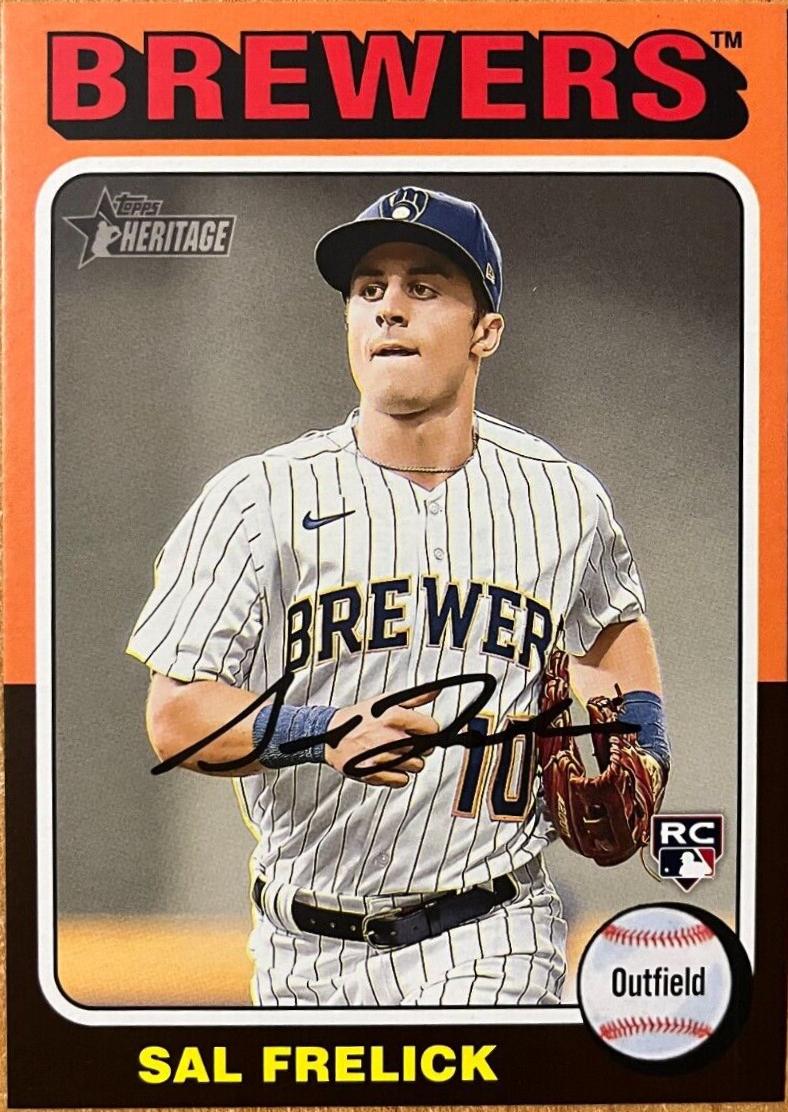 Sal Frelick #OB-41 Baseball Cards 2024 Topps Heritage Oversized 1975 Box Loader