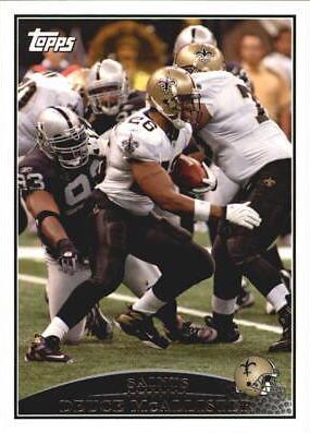 Deuce McAllister #24 Football Cards 2009 Topps