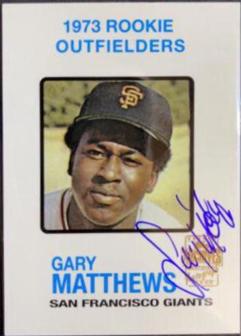 Gary Matthews #137 Baseball Cards 2001 Topps Archives Autographs