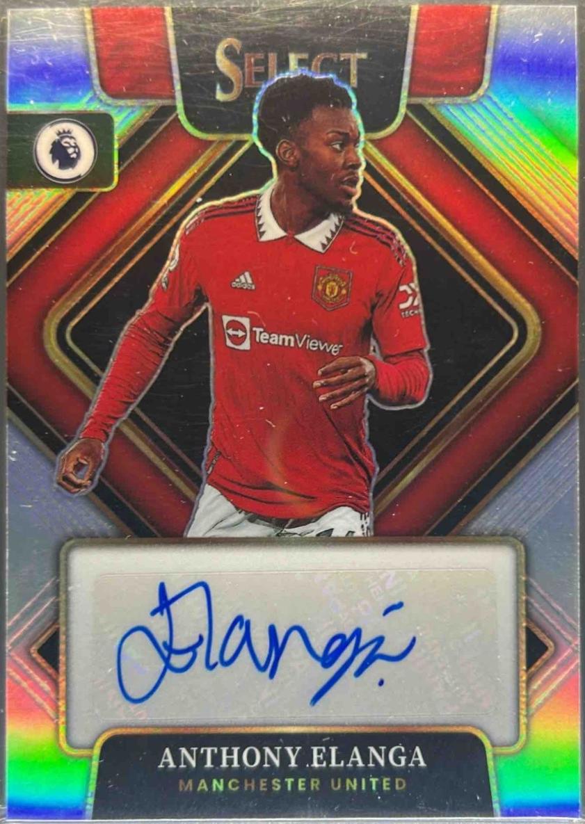 Anthony Elanga #S-AEL Soccer Cards 2022 Panini Select Premier League Signatures