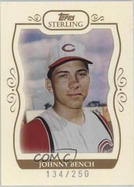 Johnny Bench #22 Baseball Cards 2008 Topps Sterling