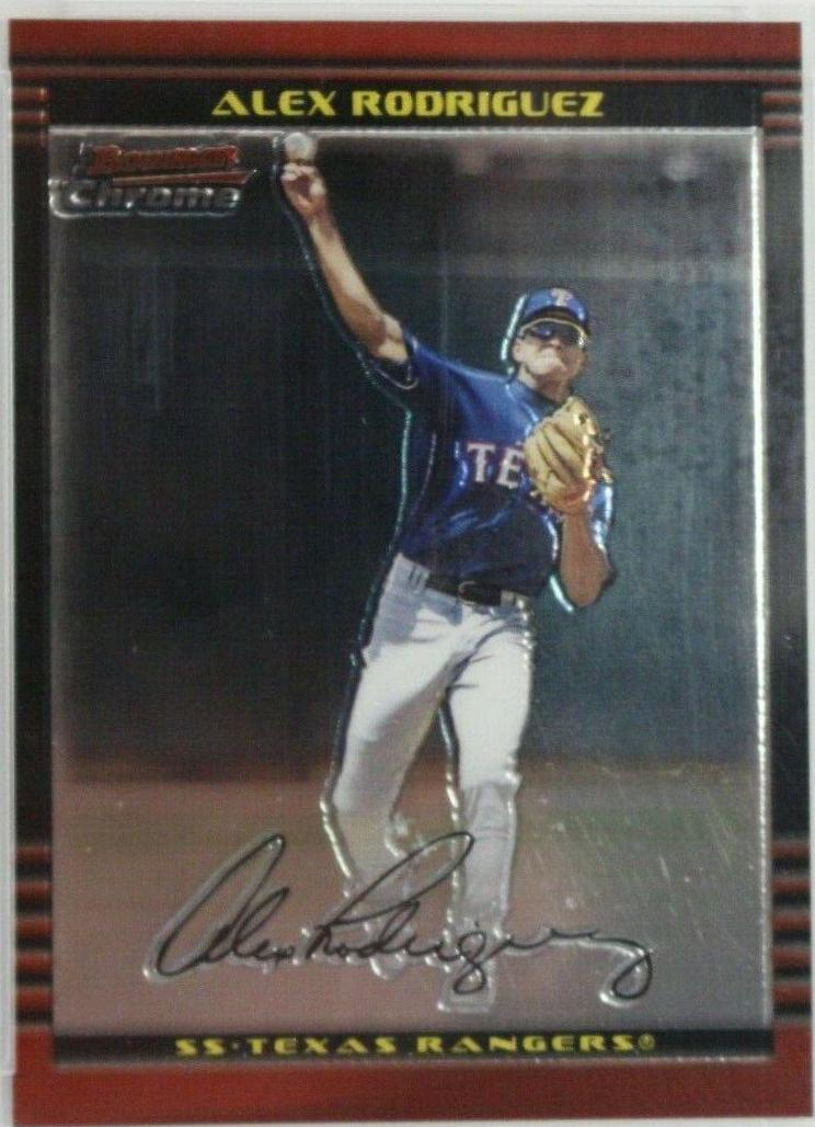 Alex Rodriguez #3 Baseball Cards 2002 Bowman Chrome