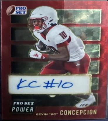 Kevin “KC” Concepcion #PW-KC1 2024 Pro Set Metal Power Football