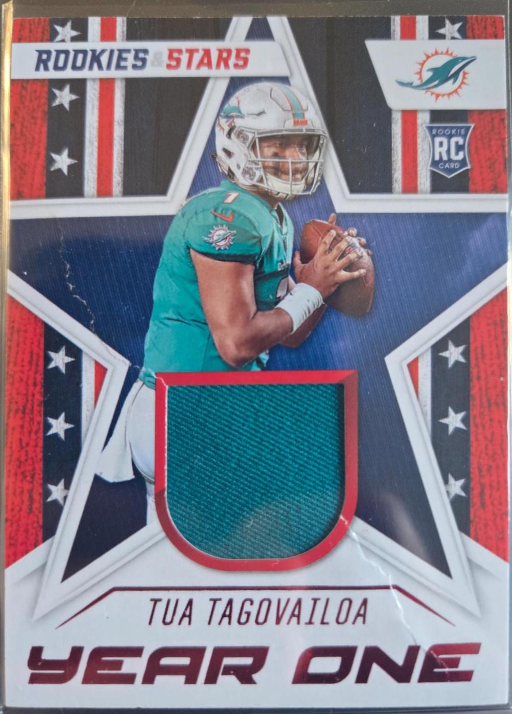 Tua Tagovailoa #YO-TT Football Cards 2020 Panini Rookies & Stars Year One Relics
