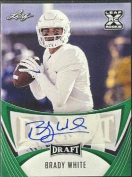 Brady White #BA-BW1 Football Cards 2021 Leaf Draft Autograph