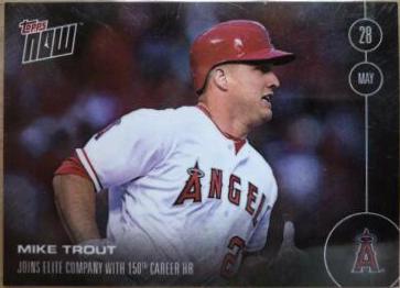 Mike Trout #106 Baseball Cards 2016 Topps Now