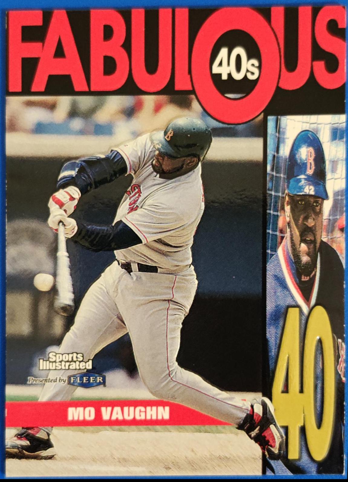Mo Vaughn #13 Baseball Cards 1999 Sports Illustrated Fabulous 40s