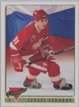 Sergei Fedorov #441 Hockey Cards 1993 Topps Premier