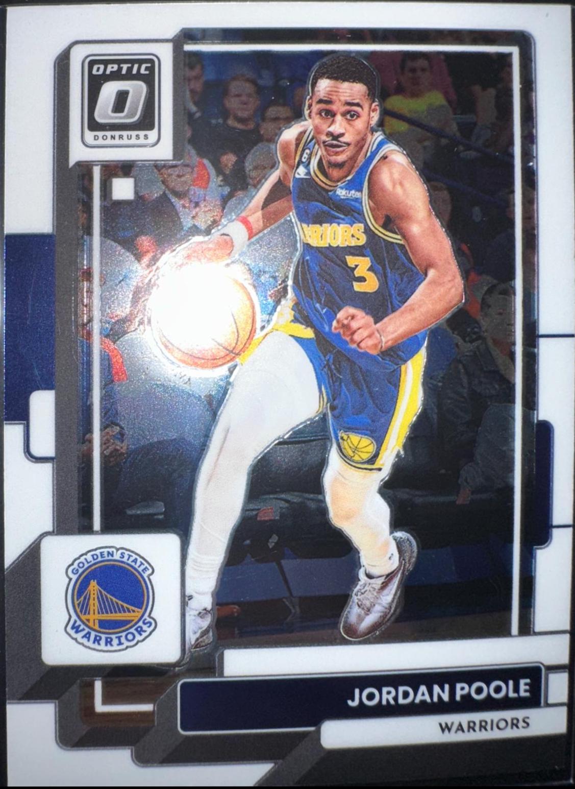 Jordan Poole #100 Basketball Cards 2022 Panini Donruss Optic