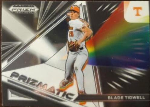 Blade Tidwell #PZ-BT Baseball Cards 2022 Panini Prizm Draft Picks Prizmatic