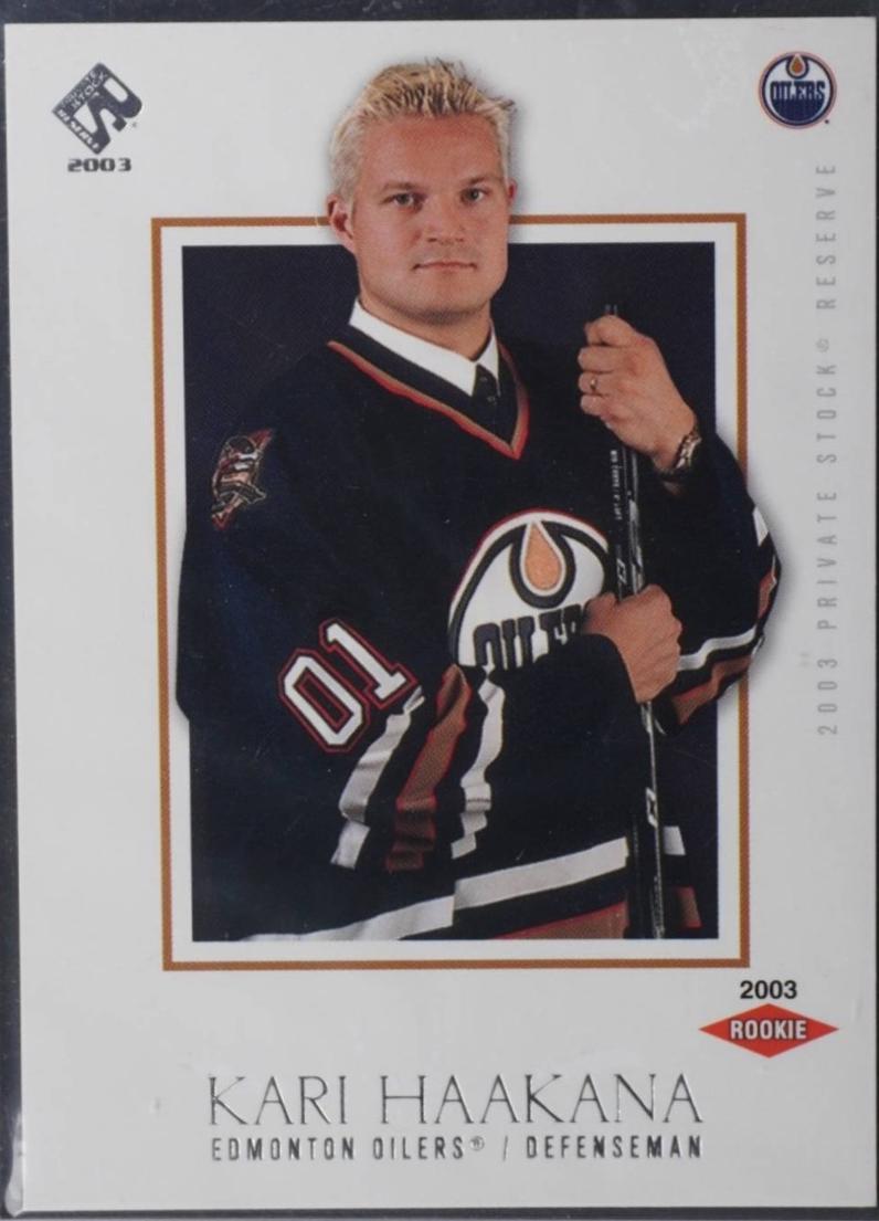 Kari Haakana #161 2002 Pacific Private Stock Reserve Hockey
