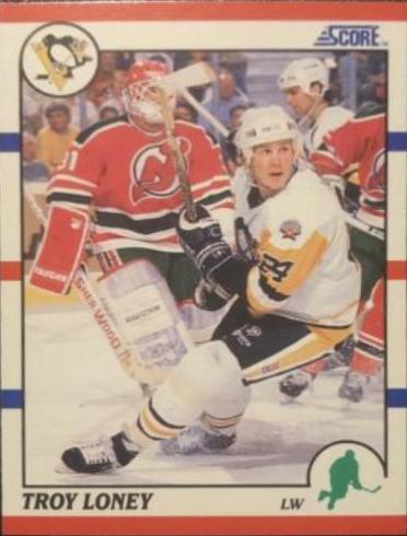 Troy Loney #371 Hockey Cards 1990 Score