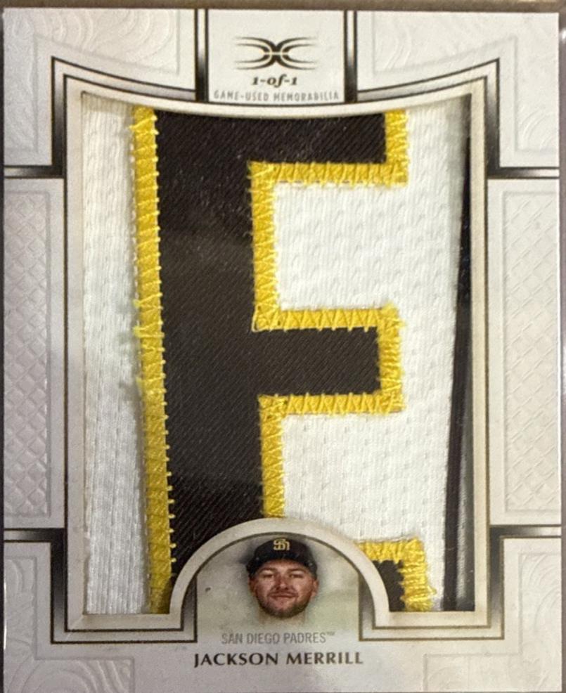 Jackson Merrill #DNC-JM 2025 Topps Definitive Collection Nameplate Baseball