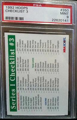 Checklist 3 #350 Basketball Cards 1992 Hoops