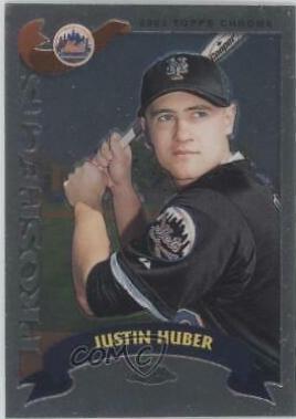 Justin Huber #T151 Baseball Cards 2002 Topps Chrome Traded