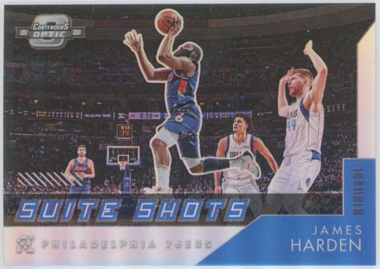 James Harden #4 Basketball Cards 2021 Panini Contenders Optic Suite Shots