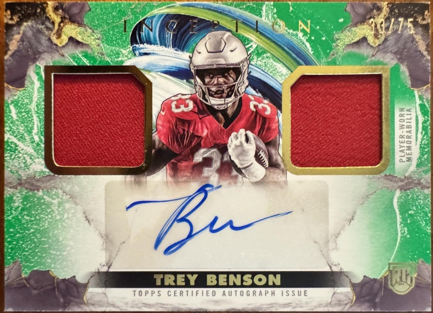 Trey Benson [Red] #FFRA-TB Prices | 2024 Topps Inception Franchise ...