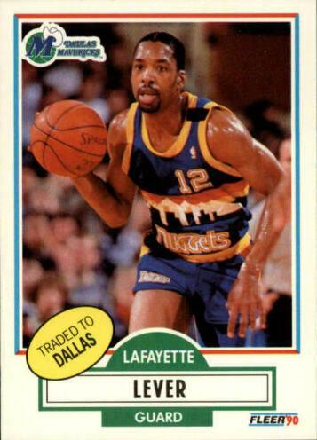Lafayette Lever #50 1990-91 Fleer Basketball