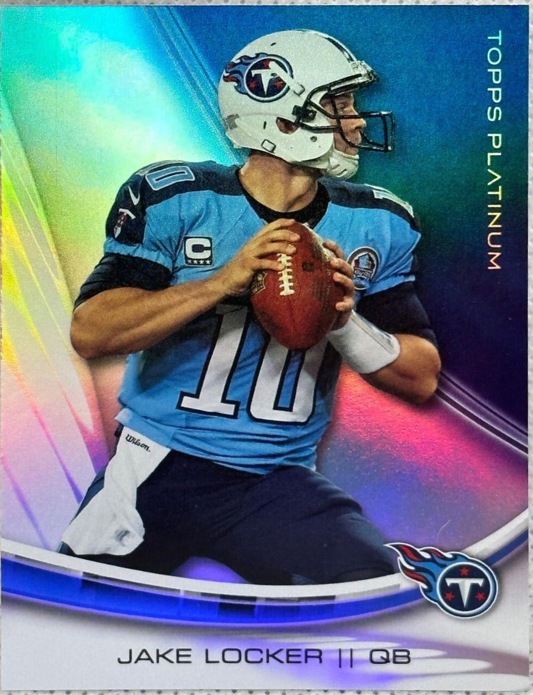 Jake Locker #10 Football Cards 2013 Topps Platinum