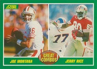 Joe Montana, Jerry Rice Great Combos