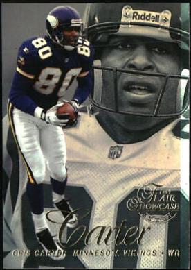Cris Carter #105 1997 Flair Showcase Football