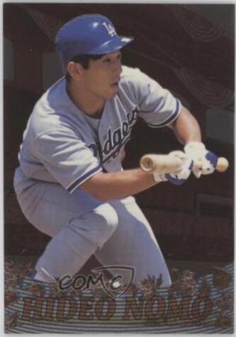 Hideo Nomo #OM16 Baseball Cards 1996 Pacific Crown October Moments