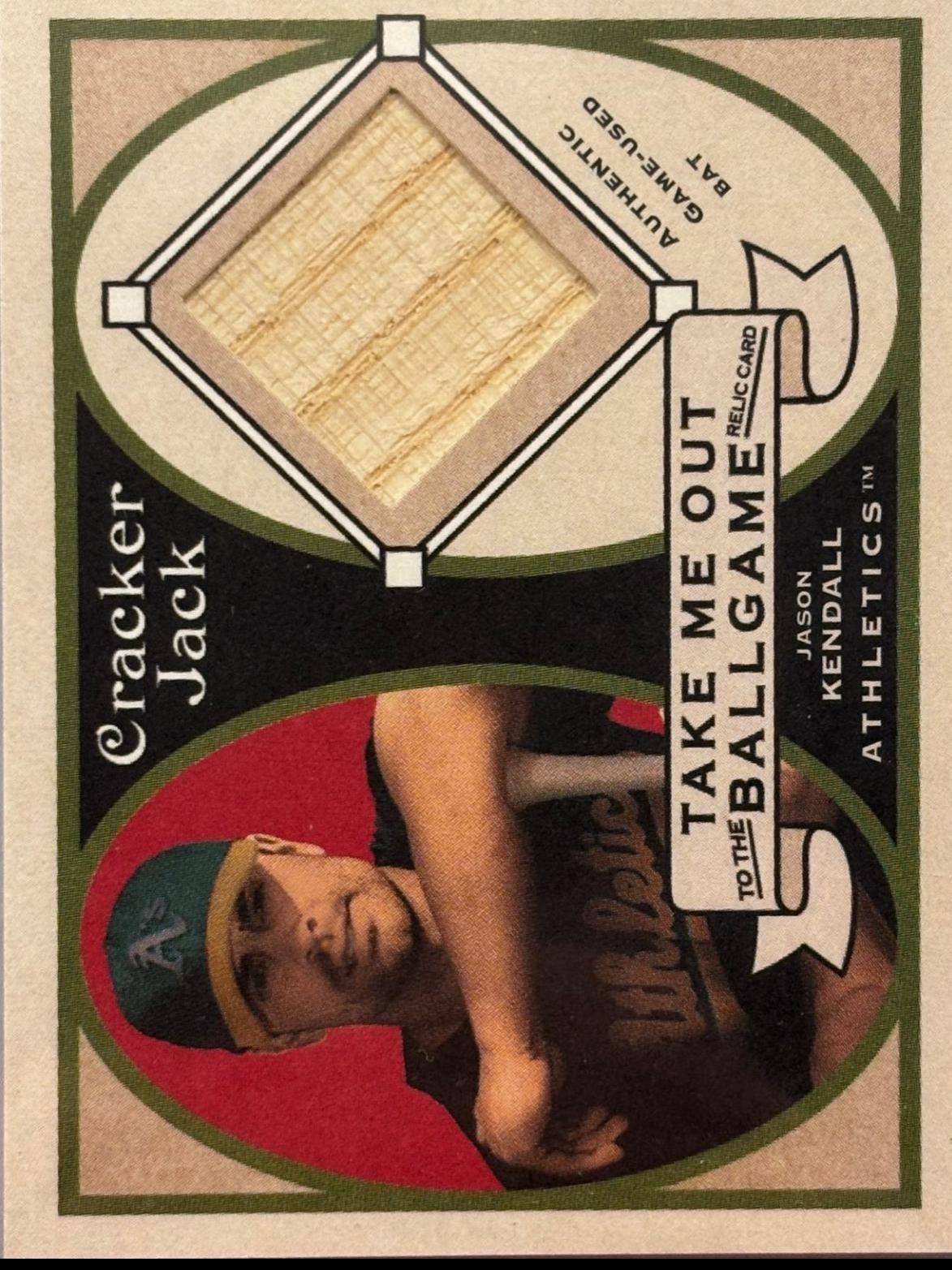 Jason Kendall #TO-JK Baseball Cards 2005 Topps Cracker Jack Take Me Out to the Ballgame Game Relic
