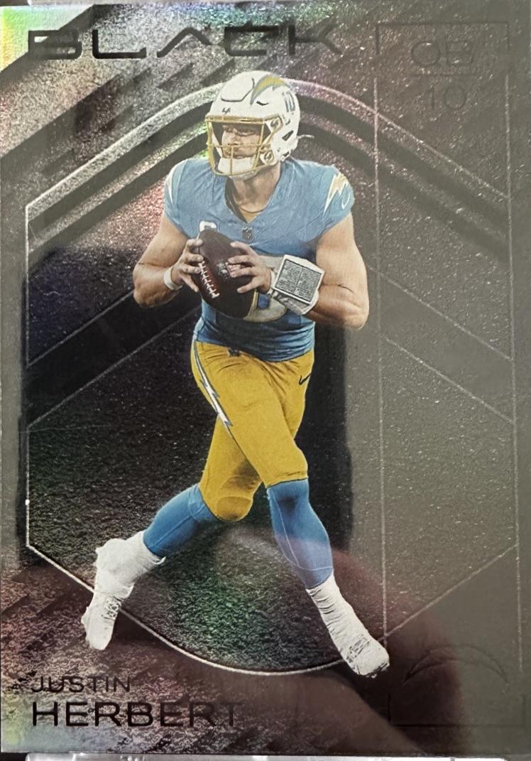 Justin Herbert #57 2025 Panini Black Football
