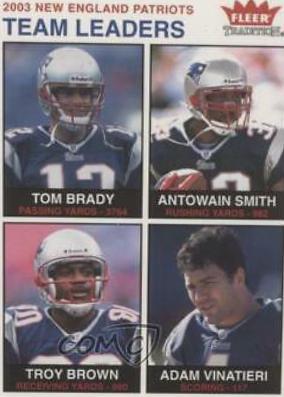 Tom Brady / Antowain Smith / Troy Brown / Adam Vinatieri #257 2003 Fleer Tradition Football