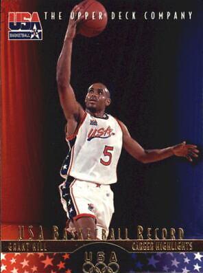 Grant Hill #8 Basketball Cards 1996 Upper Deck USA