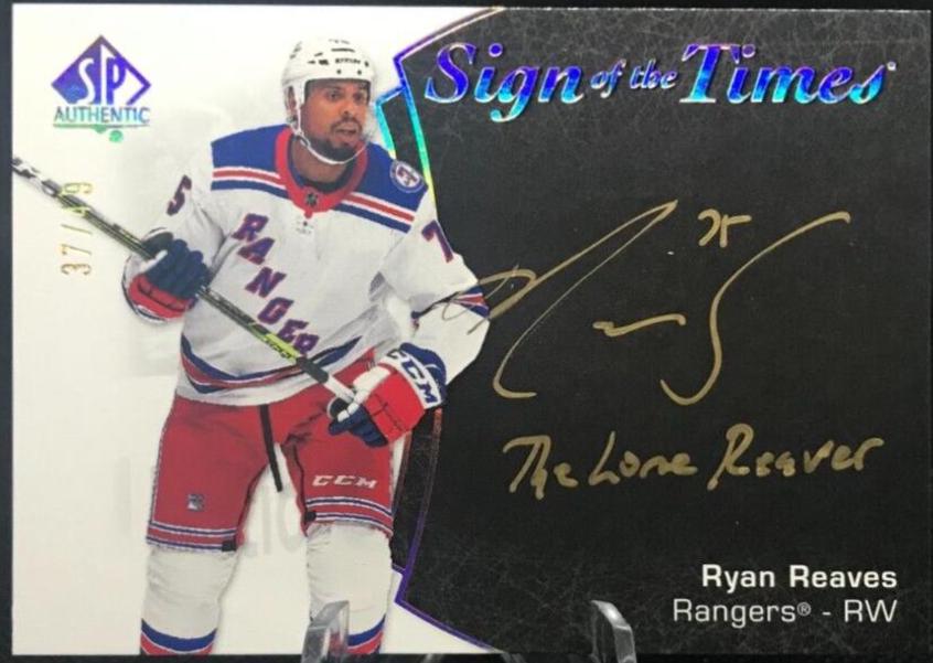 Ryan Reaves [Black Gold Ink] #SOTT-RR