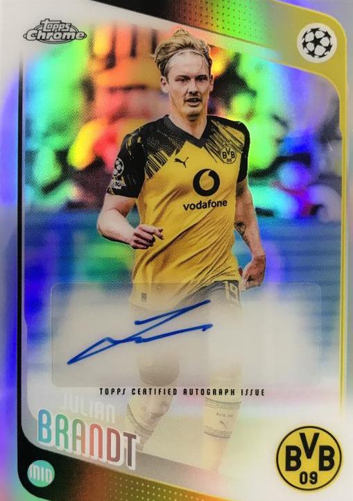 Julian Brandt #CA-BR 2025 Topps Chrome UEFA Autograph