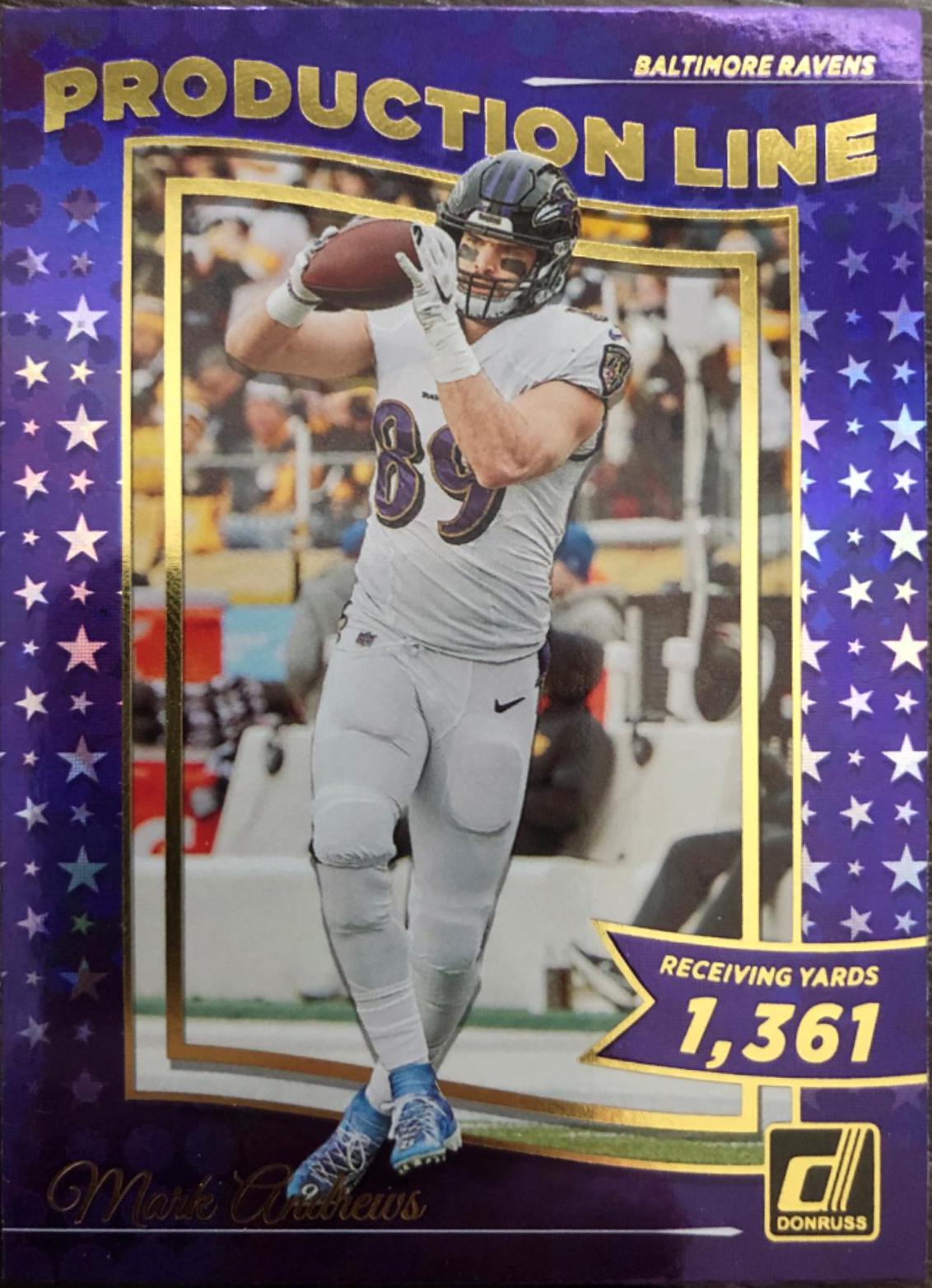 Mark Andrews #PRD-14 Football Cards 2022 Panini Donruss Production Line